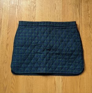 Sezane Quilted Plaid Mini Skirt